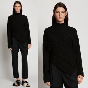 Proenza Schouler Bias Cable Knit Sweater